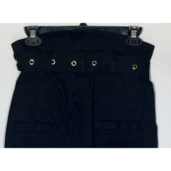 New Marissa Webb Black  Gia Twill High Rise Belted Pants - Picture 10 of 12